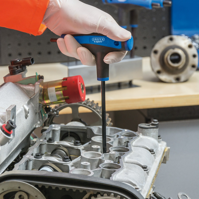 Draper Expert Soft Grip T Handle Hex Key Set