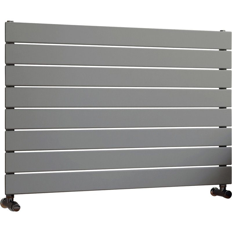 Ximax Oxford Single Horizontal Designer Radiator 595 x 900mm 2949Btu Silver