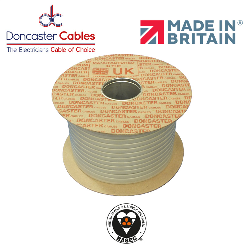 Doncaster Cables Twin & Earth Cable (6242Y) Grey 1.0mm2 Drum