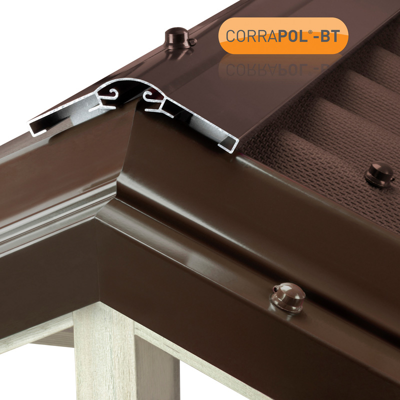 Corrapol-BT Aluminium Ridge Bar Set Brown 2m