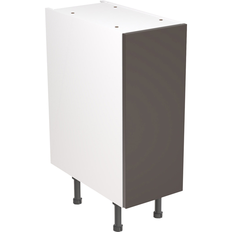 Kitchen Kit Ready Made Slab Kitchen Cabinet Base Unit Ultra Matt Graphite 300mm