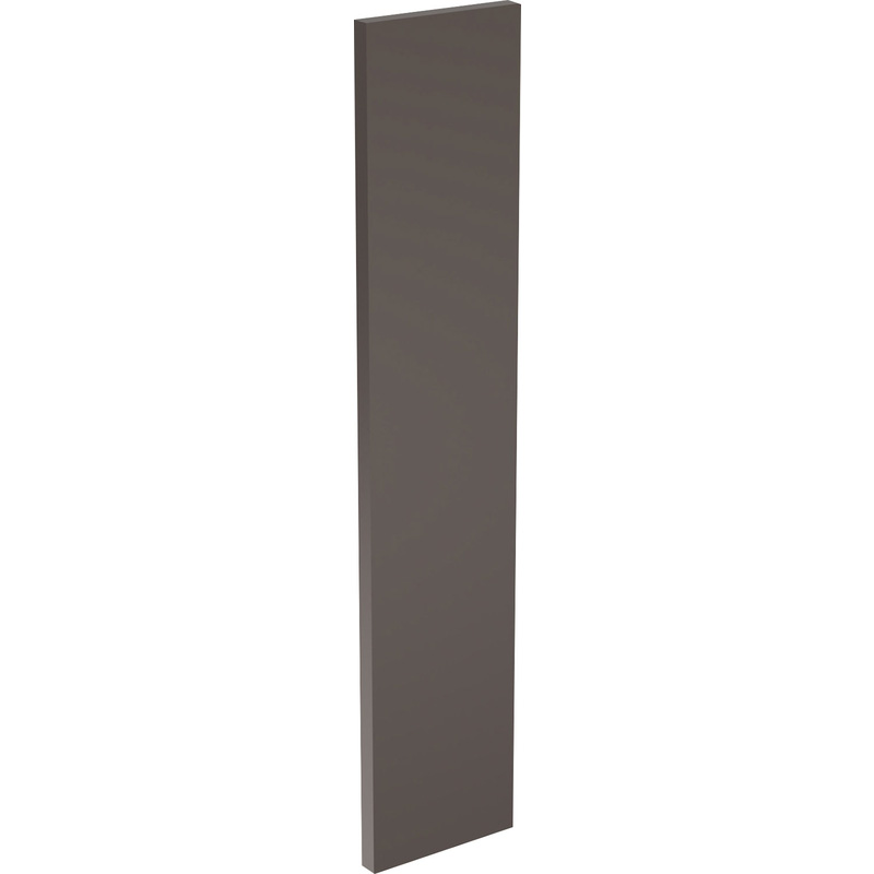 Kitchen Kit Flatpack Slab Kitchen Cabinet Filler Super Gloss Graphite 715x146mm