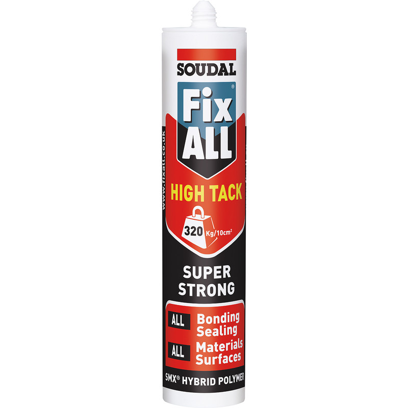 Soudal Fix All High Tack Adhesive & Sealant 290ml White