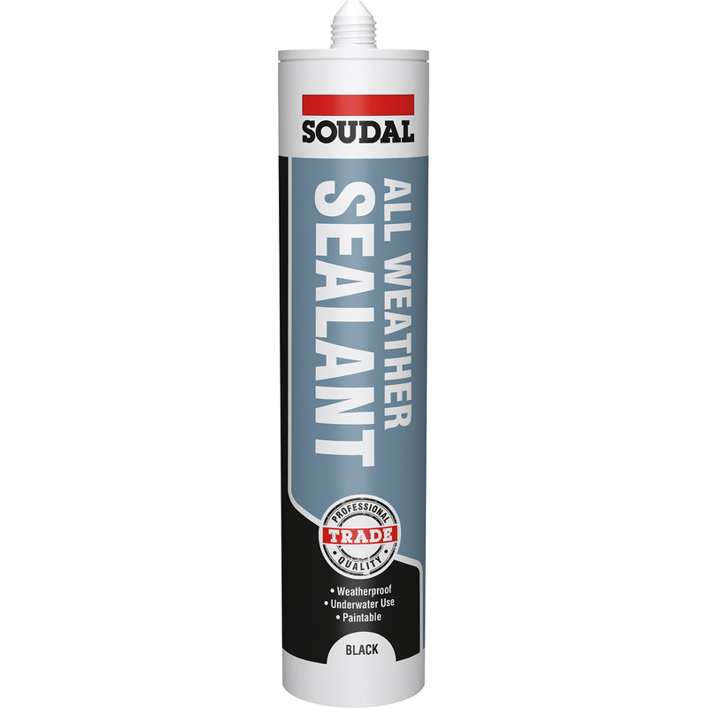 Soudal Trade All Weather Sealant 290ml Black