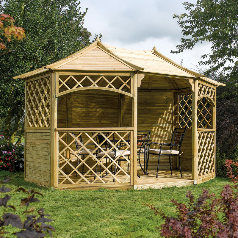 Rowlinson Sandringham Gazebo 270cm (h) x 394cm (w) x 300cm (d)