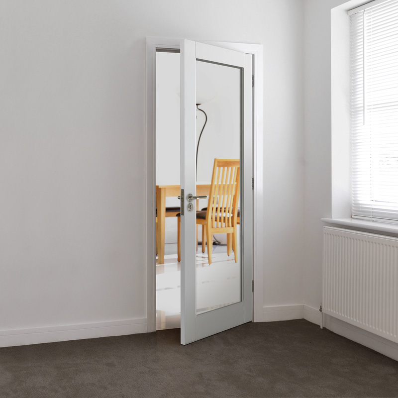 Tobago White Glazed Internal Door 35 x 1981 x 838mm