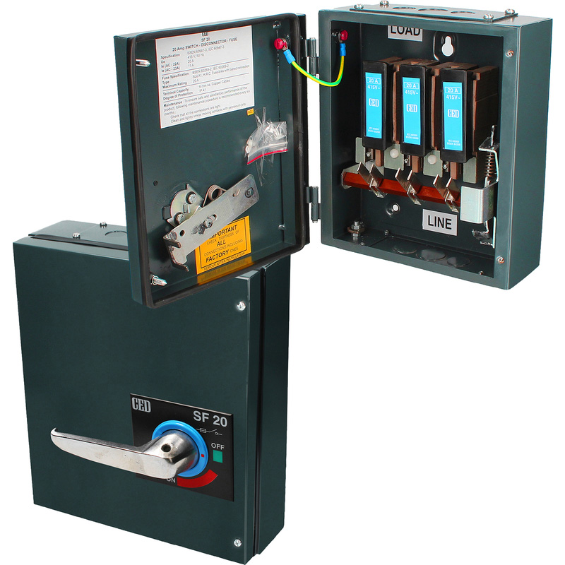 Metal Clad Switch Fuse Isolator 20A 200x160x160