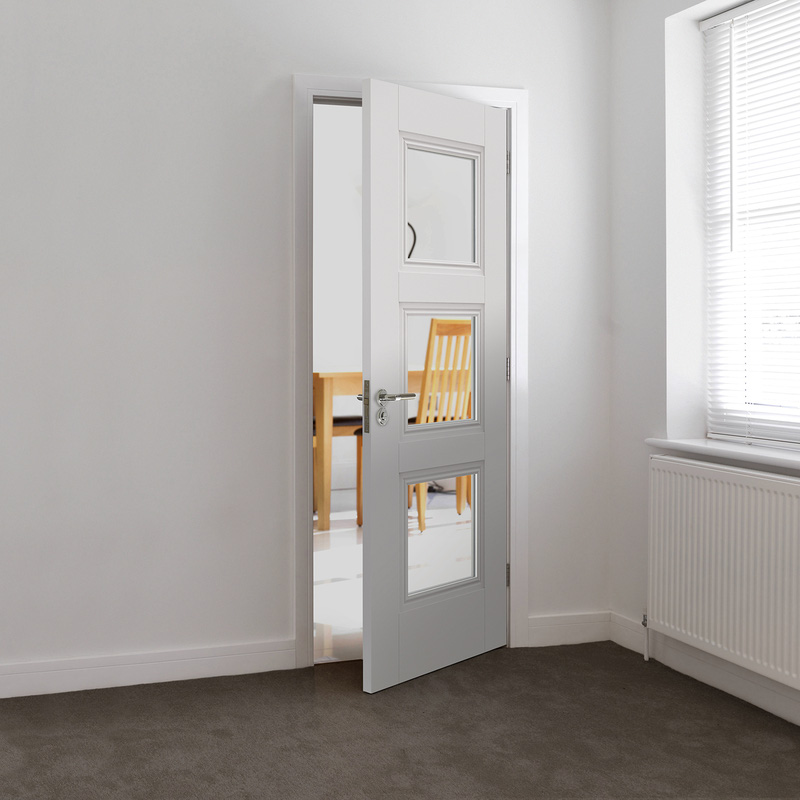 Catton White 3Lt Clear Primed Internal Door 35 x 1981 x 762mm