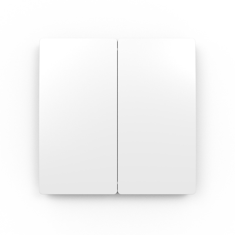 Kinetic Switch 2 Gang Matt White