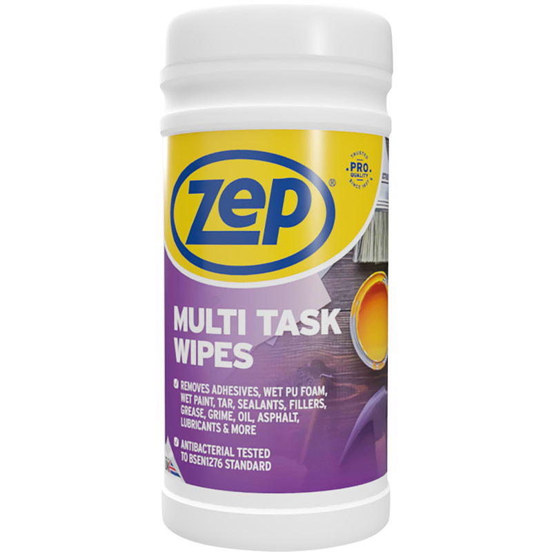 Zep Commercial Multi Task Wipes 100 Wipes