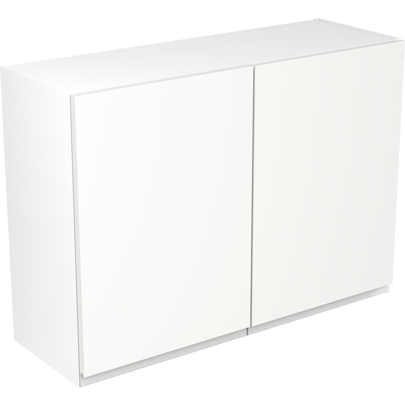 Kitchen Kit Ready Made J-Pull Kitchen Cabinet Wall Unit Ultra Matt White 1000mm