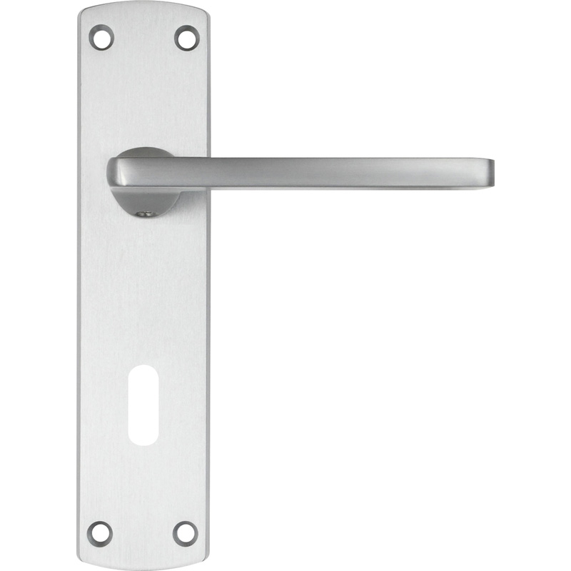 Stanza Leon Door Handles Satin Lock
