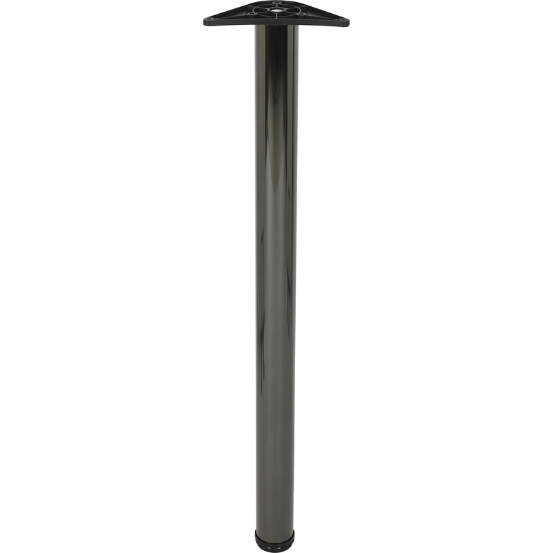 Rothley Worktop Leg 60mm x 870mm Gun Metal