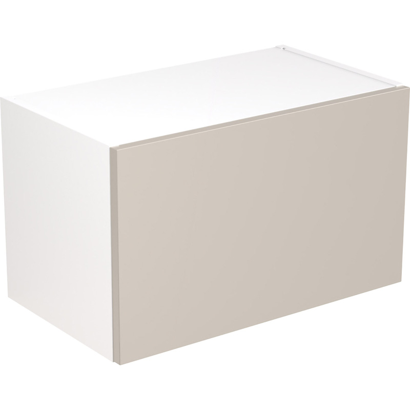 Kitchen Kit Flatpack Slab Kitchen Cabinet Wall Bridge Unit Ultra Matt Light Grey 600mm