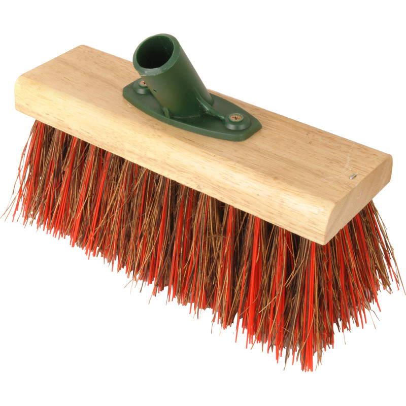 Yard Broom Head Bassine / Red PVC Mix 10"