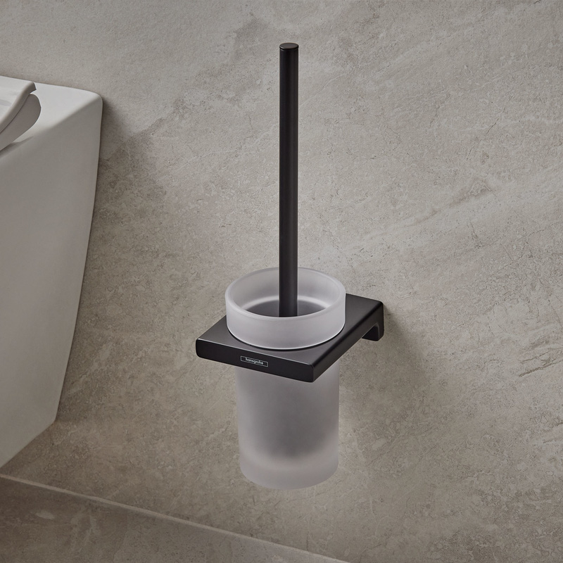 Hansgrohe AddStoris Wall Mounted Toilet Brush Holder Matt Black