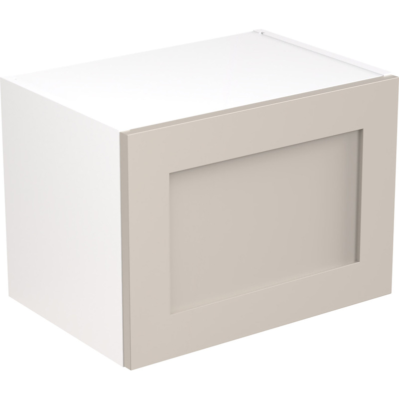 Kitchen Kit Flatpack Shaker Kitchen Cabinet Wall Bridge Unit Ultra Matt Light Grey 500mm