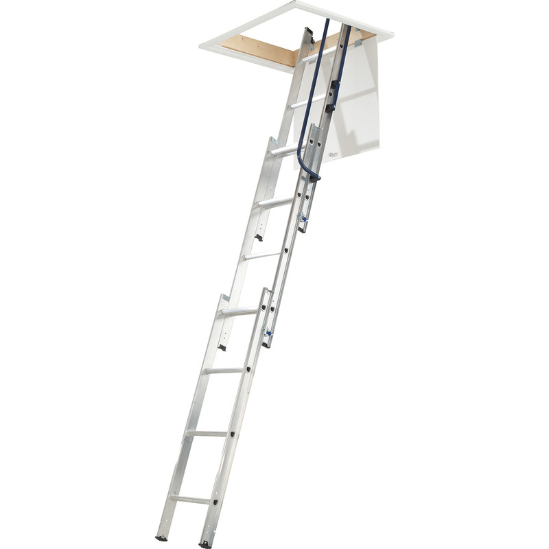 Werner 3 Section Easystow Loft Ladder & Handrail