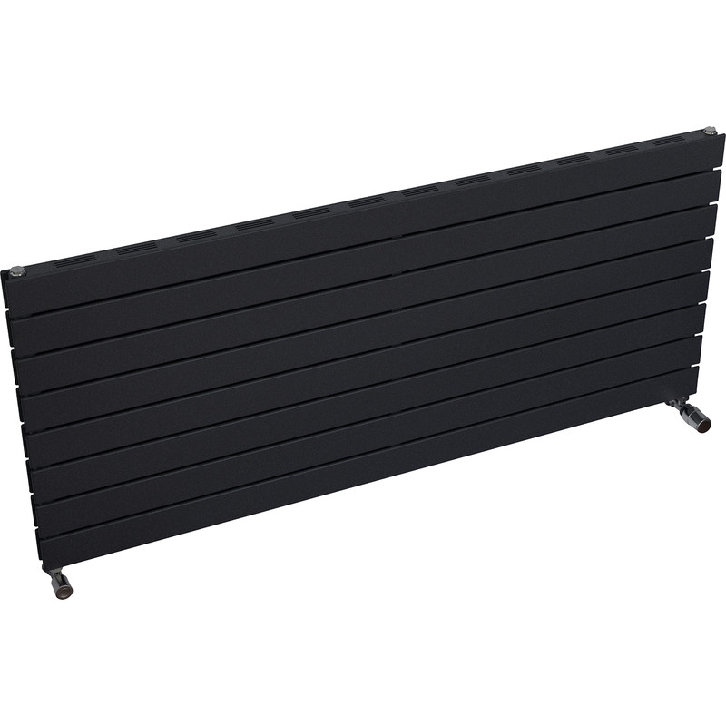 Ximax Oxford Slim Duo Horizontal Designer Radiator 595 x 1400mm 4382Btu Anthracite