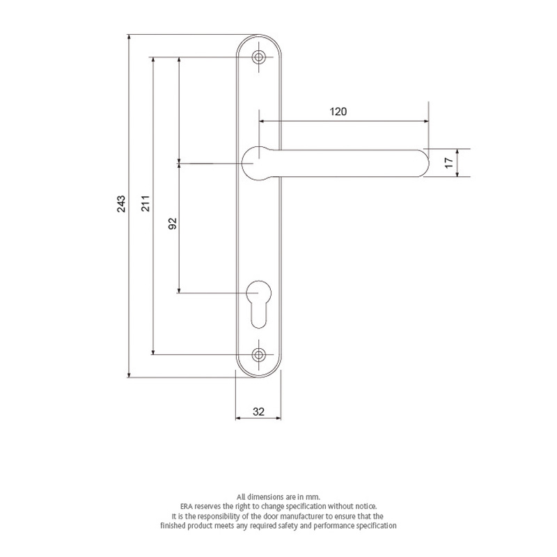 Fab & Fix Hardex Balmoral Multipoint Handle White