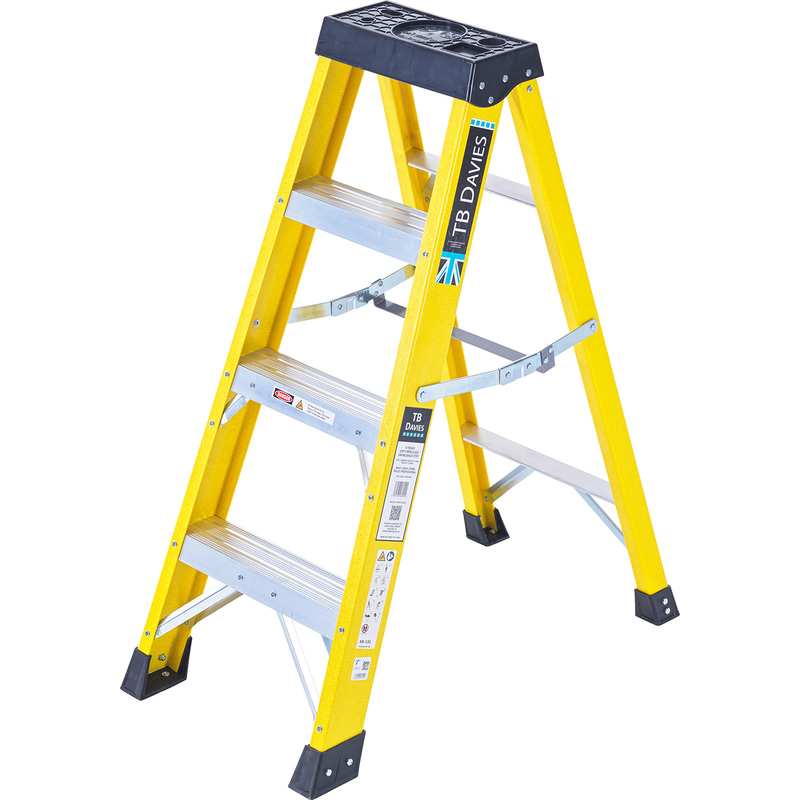 TB Davies Fibreglass Swingback Step Ladder 4 Tread SWH 1.8m