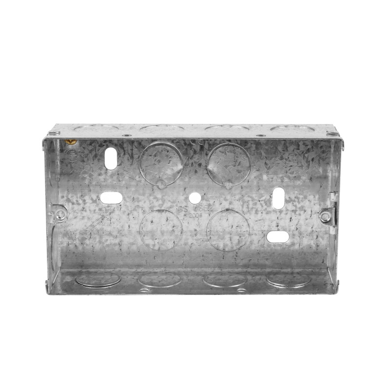 Metal Back Box 2 Gang 35mm