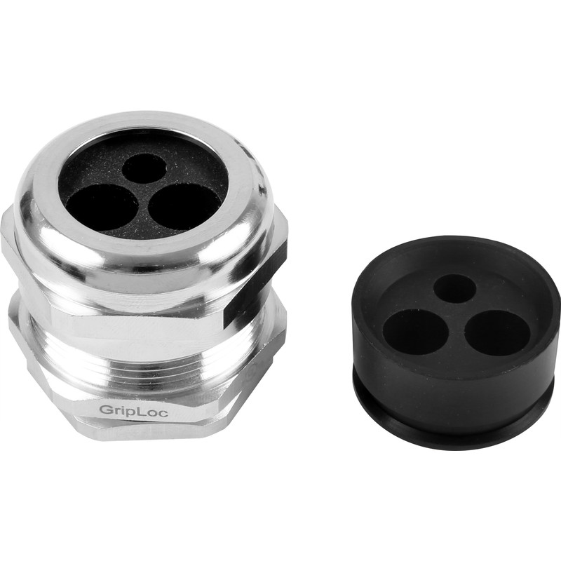 Consumer Unit Cable Gland Kit 32mm Brass / Nickel