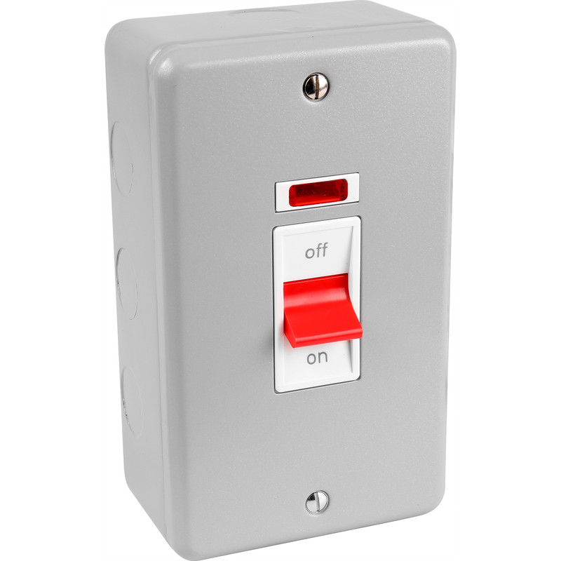 MK Metal Clad DP 32A & 50A Switch 50A Neon