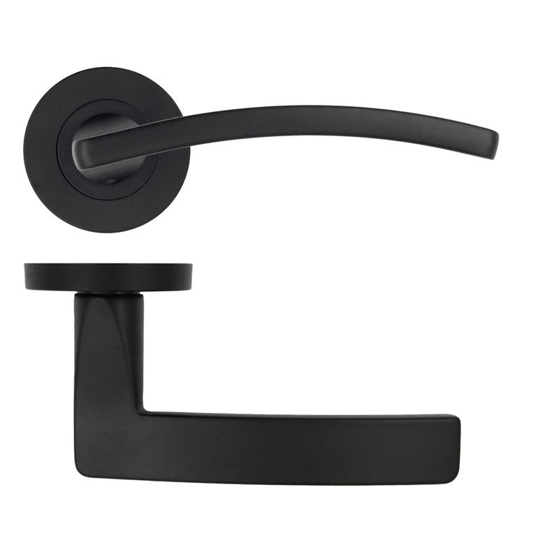 Stanza Toledo on Rose Door Handles Matt Black