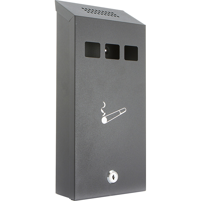 Burg-Wachter Compact Cigarette Bin Black