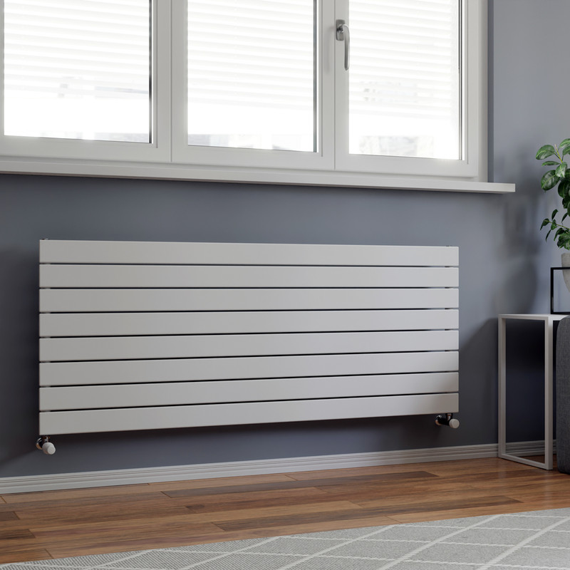 Ximax Oxford Single Horizontal Designer Radiator 595 x 1500mm 3246Btu White
