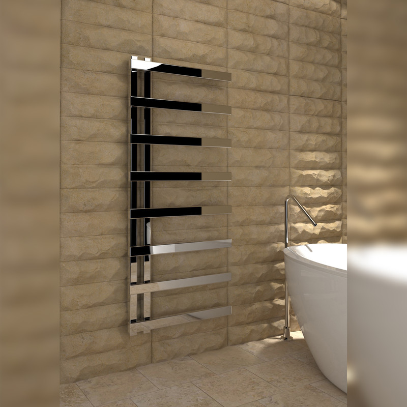 Kudox Astrillo Designer Chrome Towel Radiator 1150 x 500mm 853Btu