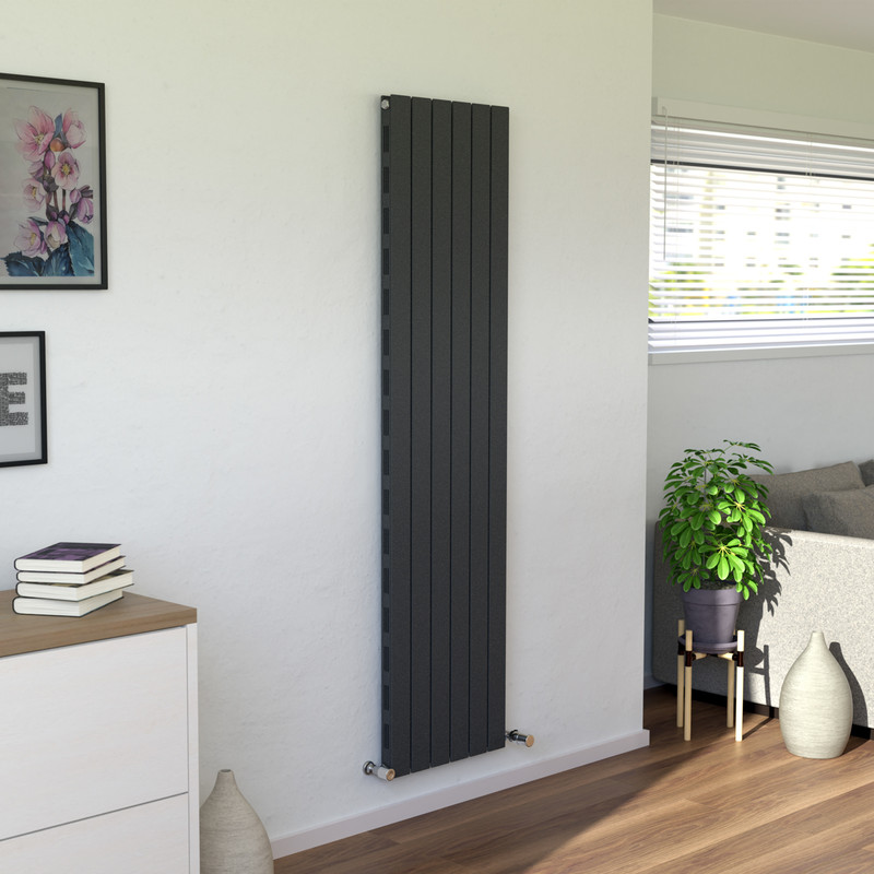 Ximax Oxford Slim Duo Vertical Designer Radiator 1800 x 445mm 4164Btu Anthracite