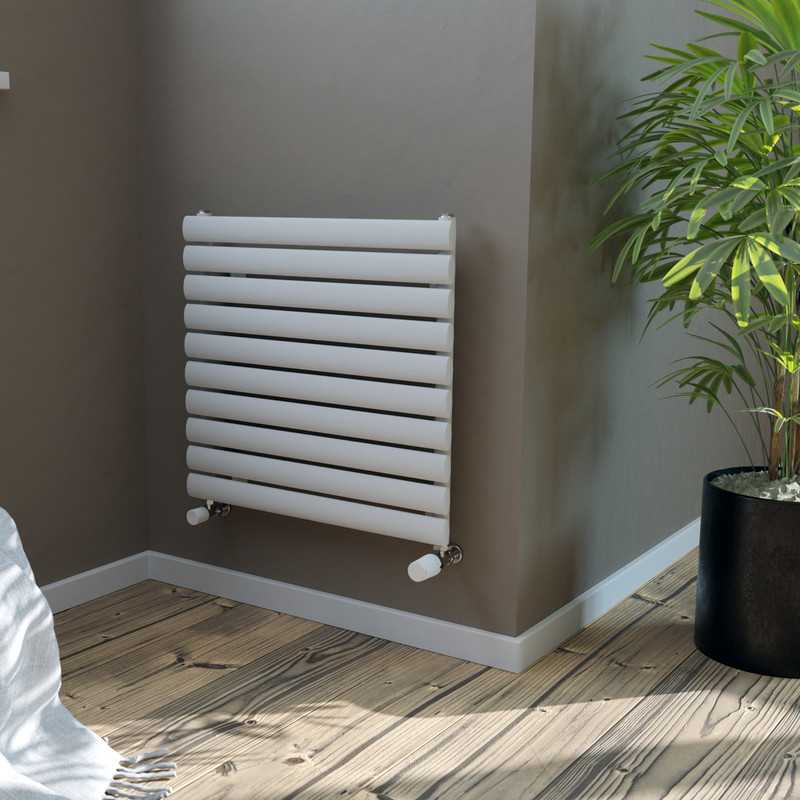 Ximax Bristol Single Horizontal Designer Radiator 584 x 600mm 1266Btu White