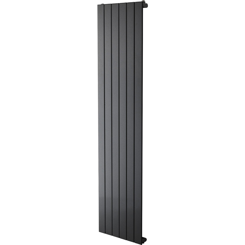 Tesni Eve Single Panel Designer Radiator Matt Charcoal 1500 x 433mm