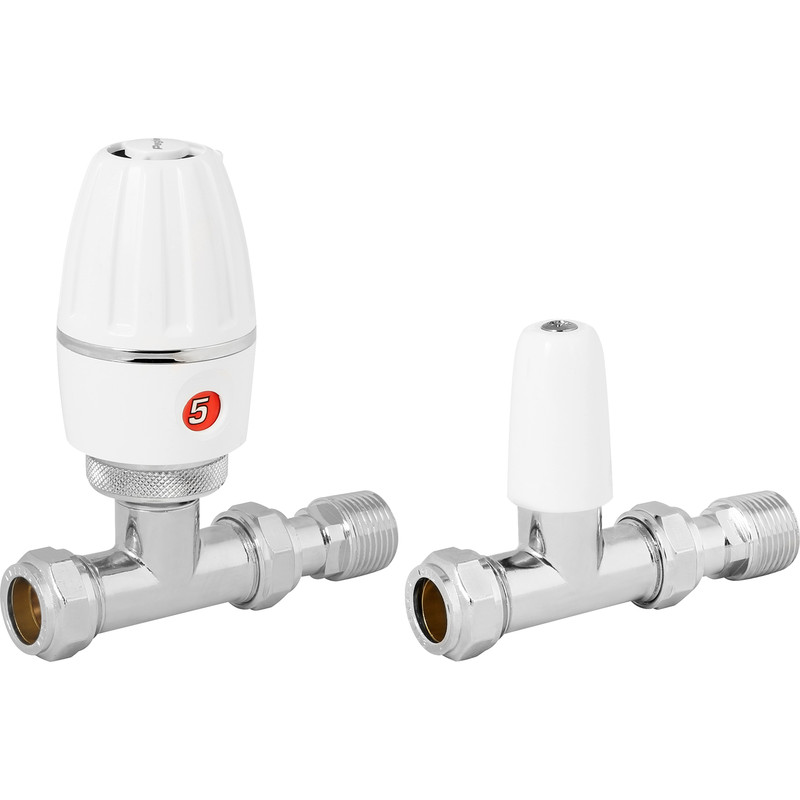 Pegler Terrier 3 TRV Straight 15mm with Lockshield