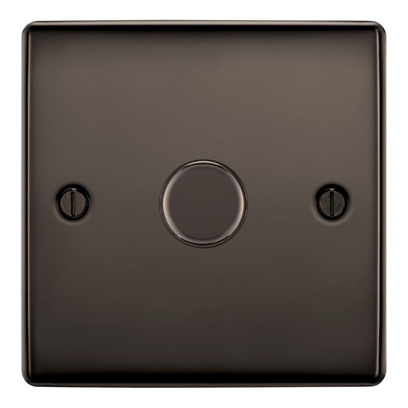 BG Black Nickel Intelligent LED Dimmer Switch 1 Gang 2 Way