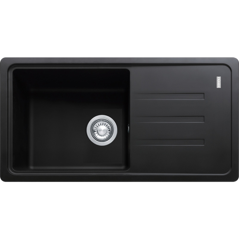 Franke Malta Kitchen Sink & Drainer Onyx Single Bowl