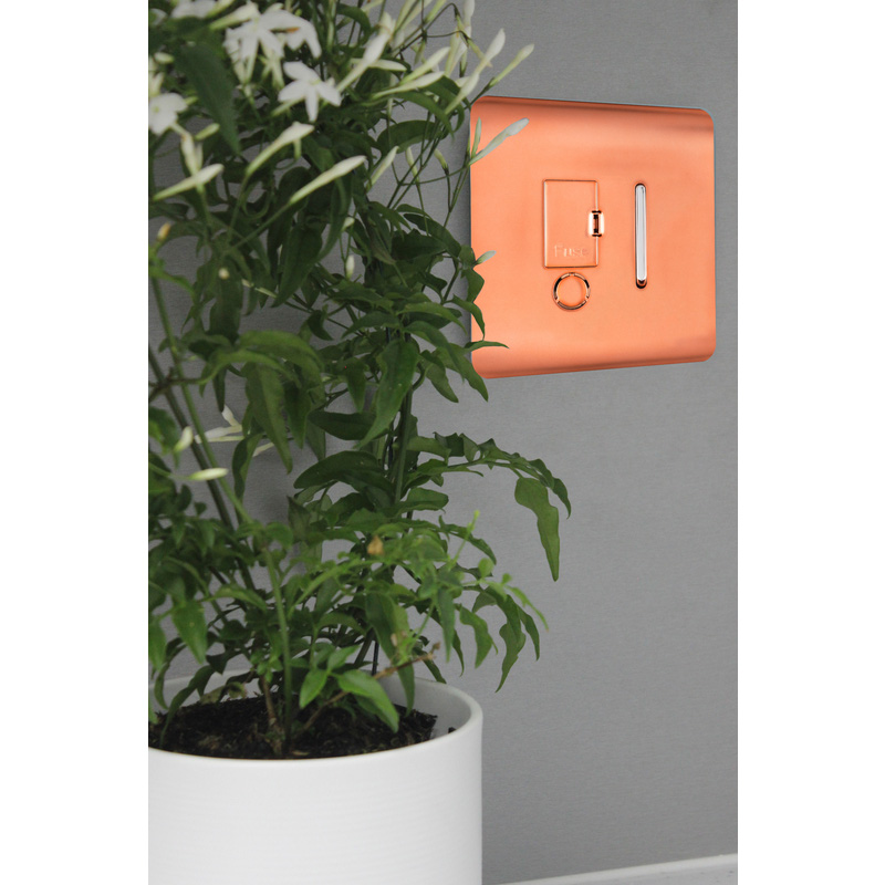 Trendiswitch Copper 13 Amp Switched Fused Spur 1 Gang