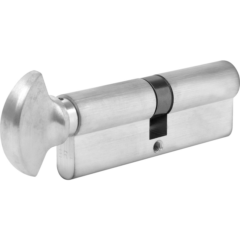 ERA 6 Pin Euro Thumbturn Cylinder 45-45mm Satin Nickel