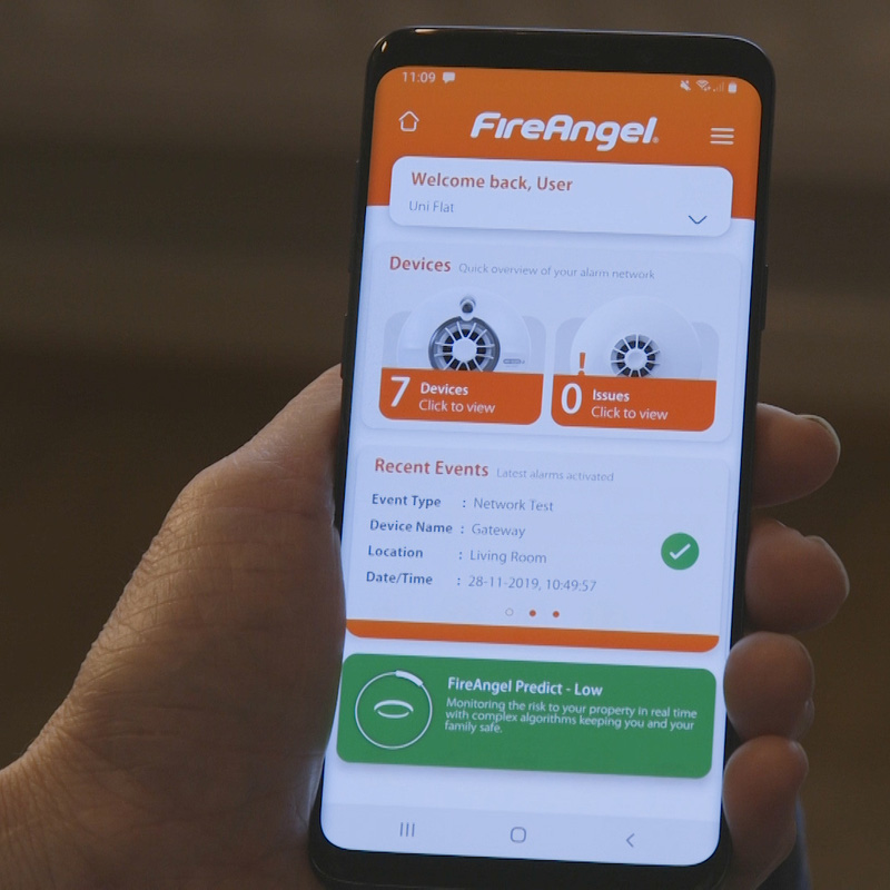 FireAngel Pro Connected Wireless Mains Interlink Smoke Alarm Mains Powered