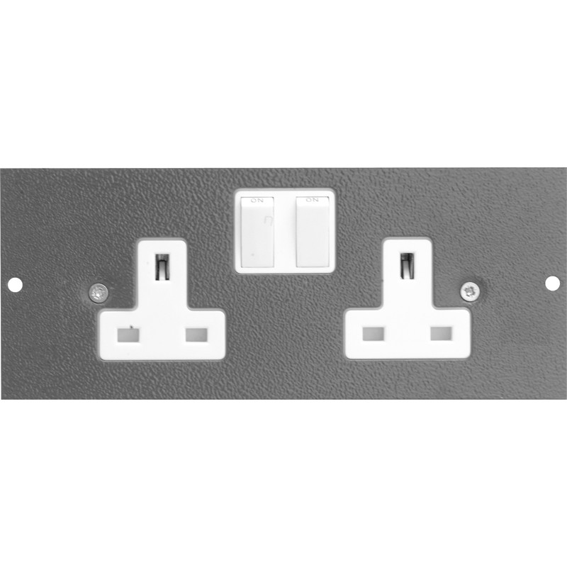 Floor Box 3 Compartments Spare Socket