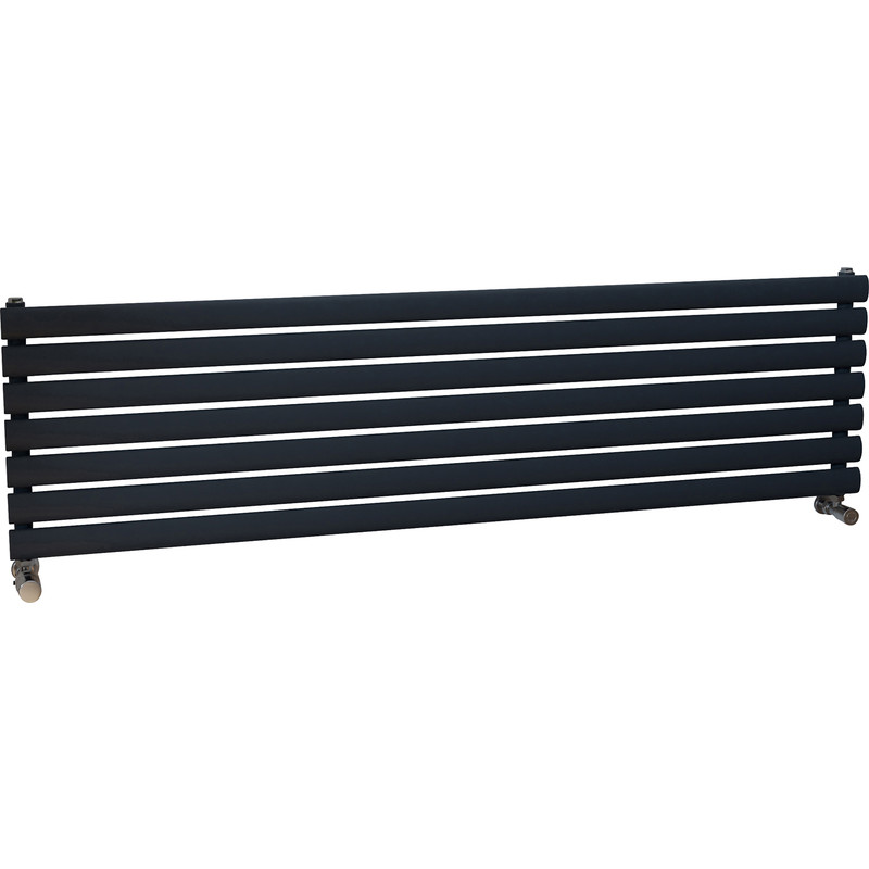 Ximax Bristol Single Horizontal Designer Radiator 410 x 1500mm 2300Btu Anthracite