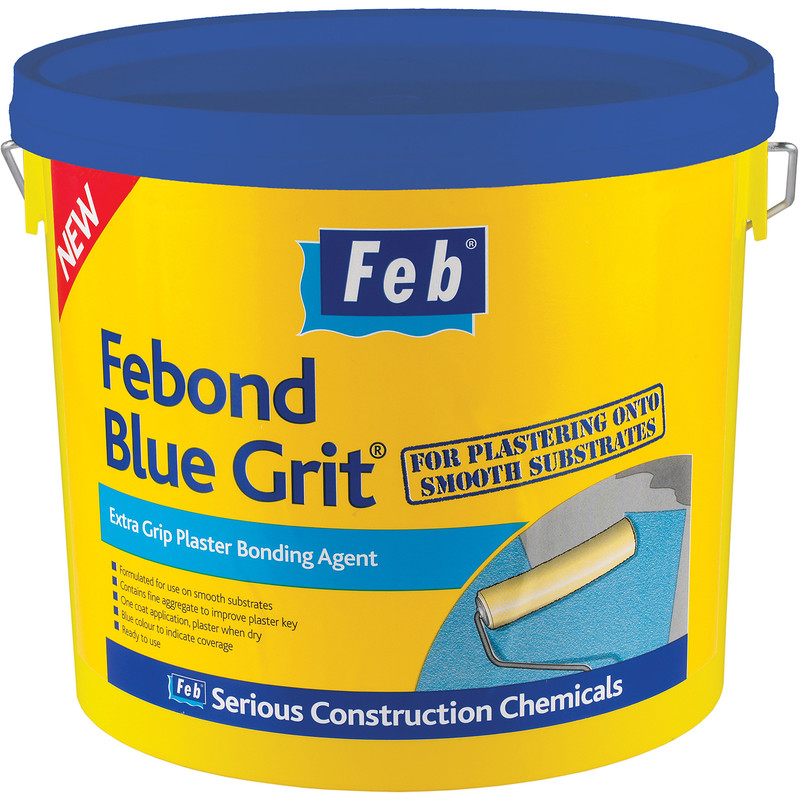 Febond Blue Grit Plaster Bonding Agent 10L