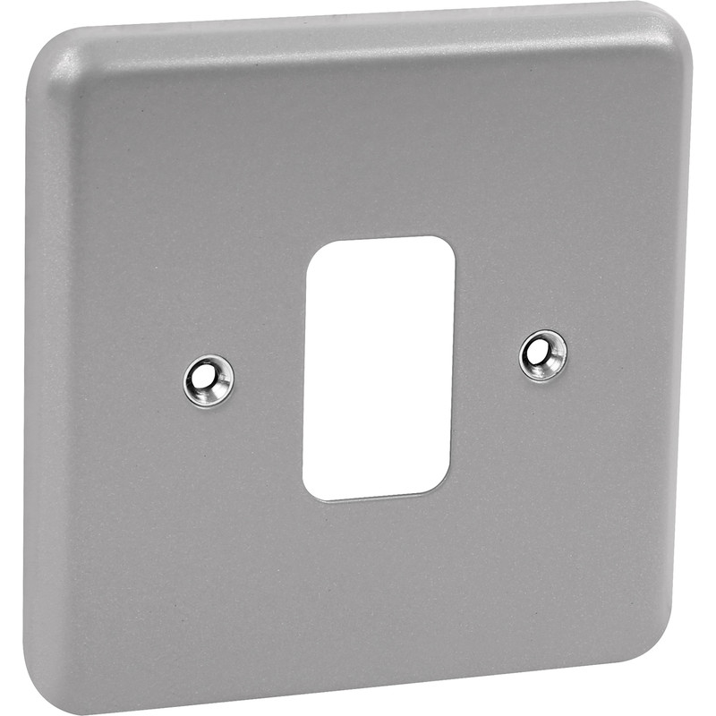MK Grid Plus Metal Front Plate 1 Gang