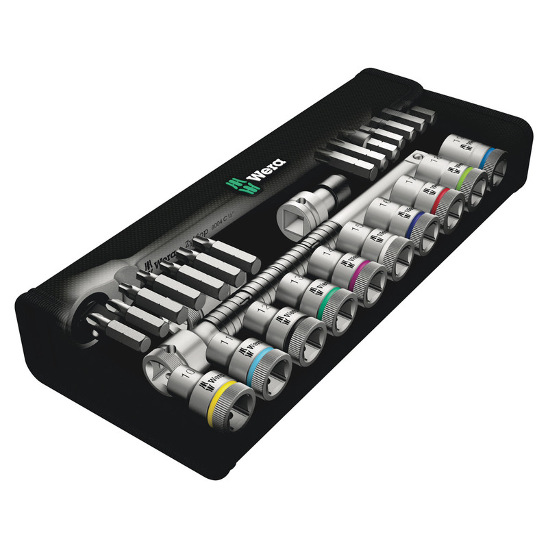 Wera 8100 1/2 Inch Zyklop Socket & Bit Set