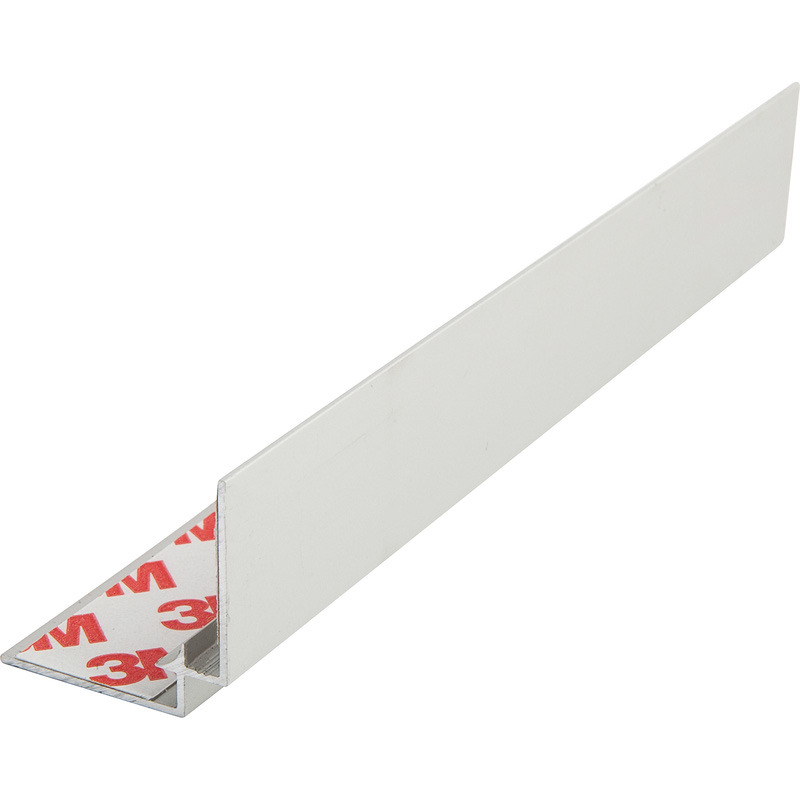 AluSplash 610mm Corner Profile Internal Aluminium