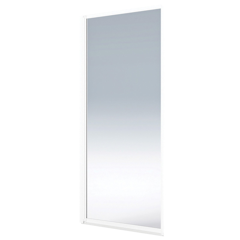 Aqualux Framed Bath Screen White Frame 750x1375mm