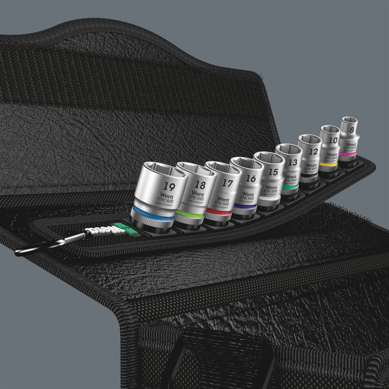 Wera Belt 3/8 Inch Zyklop Socket Set