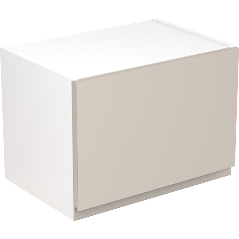 Kitchen Kit Flatpack J-Pull Kitchen Cabinet Wall Bridge Unit Super Gloss Light Grey 500mm